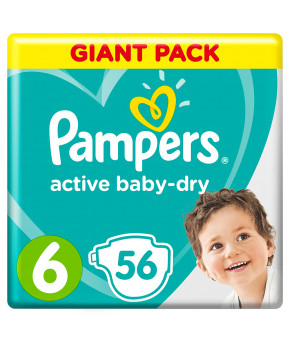 Подгузники Pampers Active Baby 6 (13-18кг) 56шт