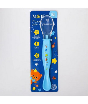 Ложка Mum&Baby Мишка Принц силиконовая 5+