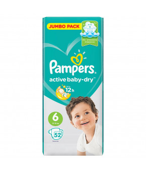 Подгузники Pampers Active Baby 6 (13-18кг) 52шт