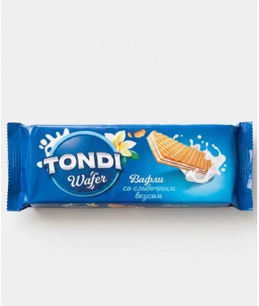 Вафли Tondi со сливочным вкусом 167г