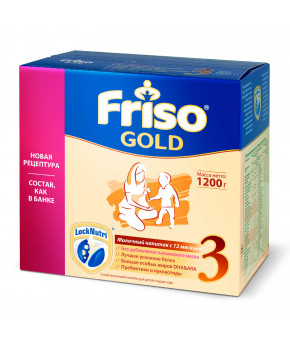 Смесь Friso Gold 3 LockNutri молочная, 1200г