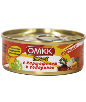 Пюре ОМКК низкобелковое картофельное с говядиной 100г 