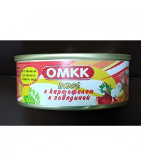 Пюре ОМКК низкобелковое картофельное с говядиной 100г 