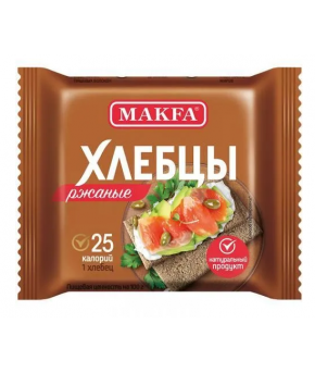 Хлебцы Макфа Ржаные запеченные 60г