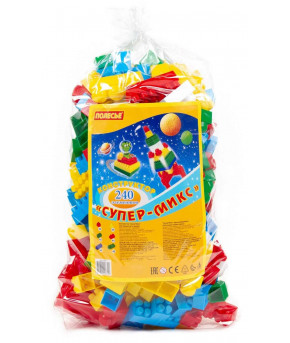 Конструктор Полесье (240 элементов) ( в мешке)