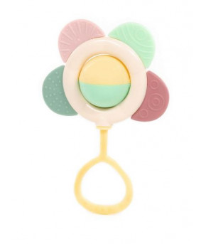 Погремушка-прорезыватель Полесье Цветочек с ручкой (в пакете)