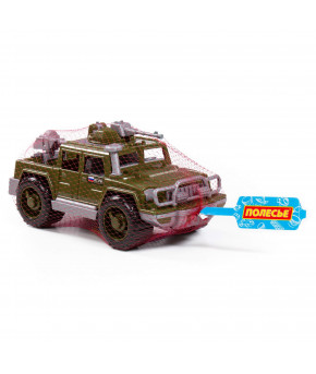 Автомобиль Полесье Легионер мини пикап с 2-мя пулемётами РБ (в сеточке)