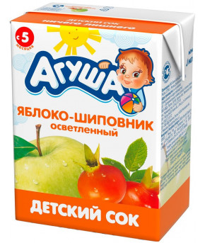 Сок Агуша яблоко и шиповник 200мл
