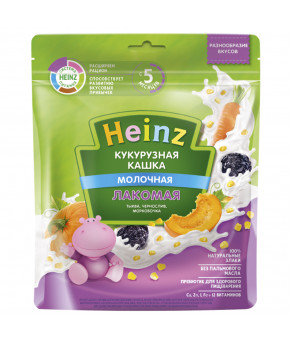 Каша Heinz кукурузная тыква чернослив морковь мягкая упаковка 170г 
