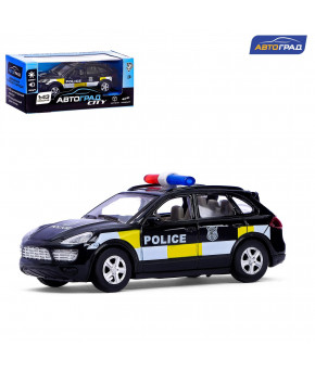 Модель Porsche Cayenne Turbo Police 1:43 инерционная свет и звук (в коробке)