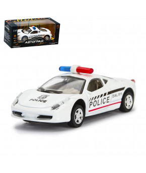 Модель Ferarri Enzo Police 1:43 инерционная, свет и звук, на батарейках (в коробке)
