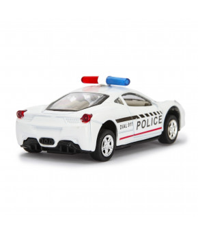 Модель Ferarri Enzo Police 1:43 инерционная, свет и звук, на батарейках (в коробке)