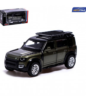 Модель LAND ROVER Defender 110 1:43 инерционная зеленый (в коробке)