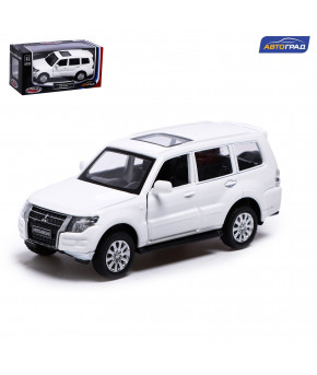 Модель Mitsubishi Pajero 4WD 1:43 инерционная белый (в коробке)