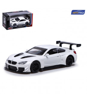 Модель BMW M6 GT3 1:44 инерционная белый (в коробке)