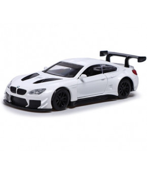 Модель BMW M6 GT3 1:44 инерционная белый (в коробке)