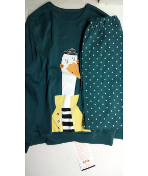 Пижама для мальчика Свiтанак фуфайка+брюки (зеленая) р-р 122,128-64