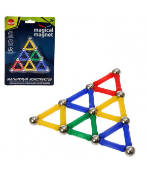 Конструктор магнитный Треугольник 28 деталей