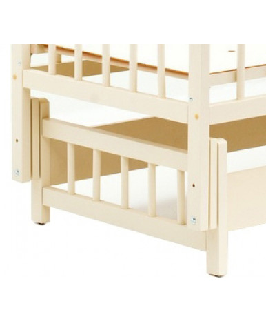 Кровать детская Bambini Classic 11, светлый орех/белый