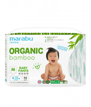 Подгузники-трусики Marabu Organic Japan bamboo M (6-11кг) 46шт