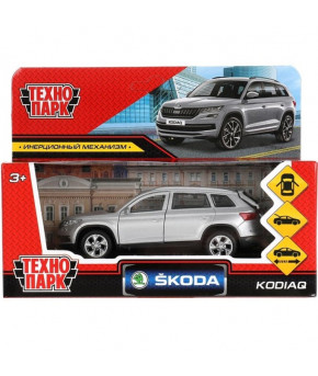 Модель Skoda Kodiaq 1:60 инерционный серый матовый (в коробке)