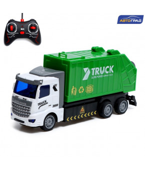 Мусоровоз на радиоуправлении Автоград Городские службы со светом (в коробке)