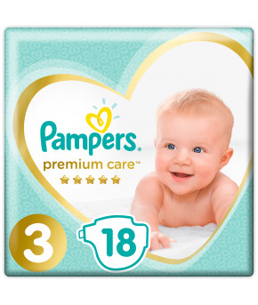 Подгузники Pampers Premium Care 3 (6-10кг) 18шт