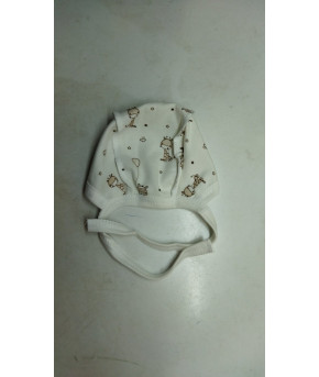 Чепчик Sofi на завязках Медвежата интерлок р-р 36-56