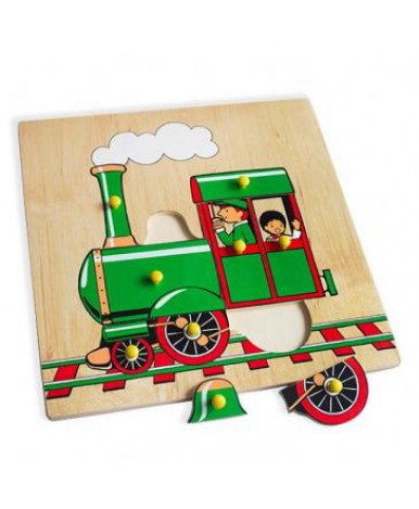Игрушка детская деревянная Поезд Паровоз