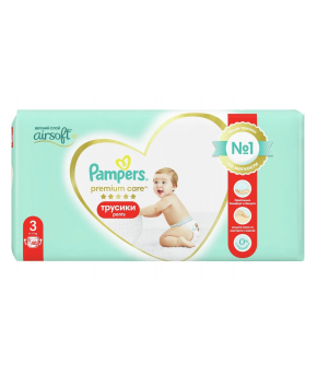 Подгузники-трусики Pampers Premium Care 3 (6-11кг) 48шт