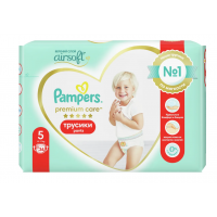 Подгузники-трусики Pampers Premium Care 5 (12-17кг) 34шт