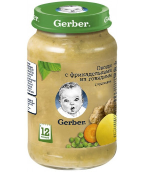 Пюре Gerber фрикадельки из говядины 190г