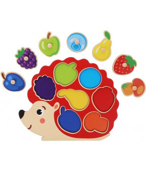 Развивающая игрушка-вкладыш Mapacha Ёжик деревянная
