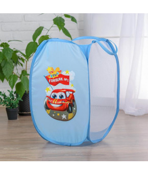 Корзина для игрушек Гонщик №1 с термопринтом
