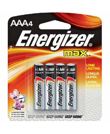 Батарейки Energizer Alkaline MAX+Power Seal LR03 BL4