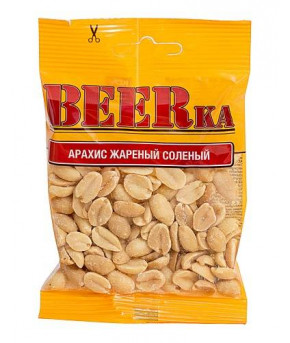 Арахис BEERka жареный соленый 30г