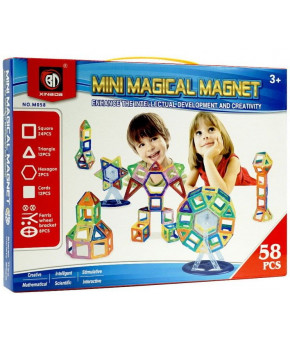 Конструктор магнитный Mini Magical Magnet (58деталей) (в коробке)