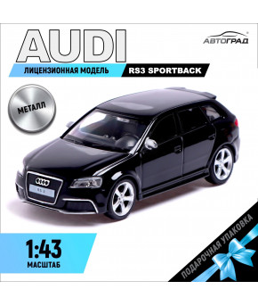 Модель Audi RS3 SPORTBACK 1:43 металлическая чёрный (в коробке)