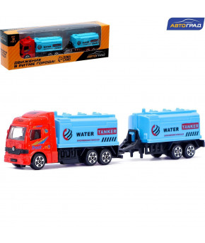 Модель Renault Premium с прицепом-водовозом 1:60 металлическая (в коробке)