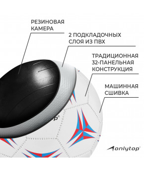 Мяч футбольный Onlitop PVC 32 панели р-р 5