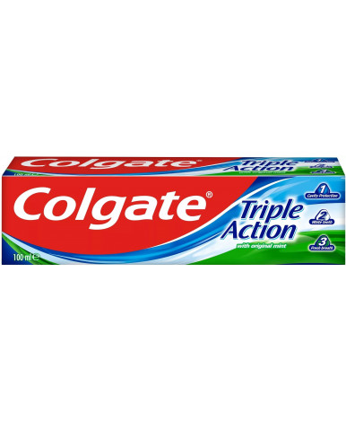 Зубная паста Colgate Triple Action тройное действие 100мл