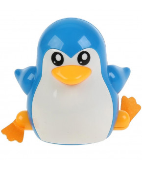 Игрушка для ванны заводная Пингвинчик 668 синий  (на блистере)