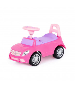 Автомобиль-каталка Полесье SuperCar №3 со звуковым сигналом розовый