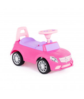 Автомобиль-каталка Полесье SuperCar №3 со звуковым сигналом розовый (в коробке)