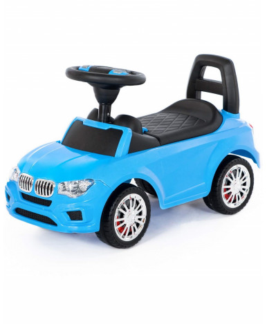 Автомобиль-каталка Полесье SuperCar №5 BMW со звуковым сигналом голубая (в коробке)