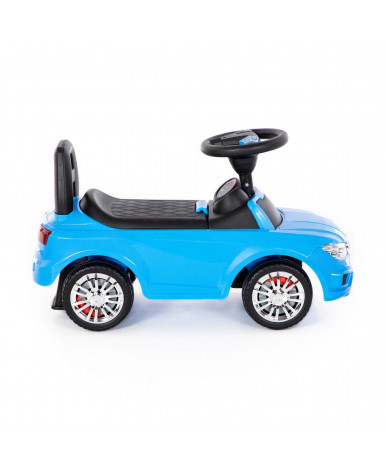 Автомобиль-каталка Полесье SuperCar №5 BMW со звуковым сигналом голубая (в коробке)