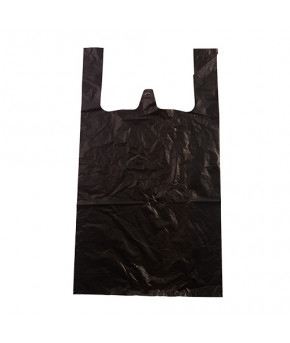 Пакет-майка ProFit Чёрная Супер-большая накладные ручки