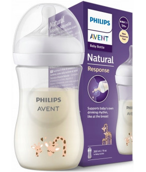 Бутылочка Avent Natural Response Жираф 260мл (цена за 1шт)