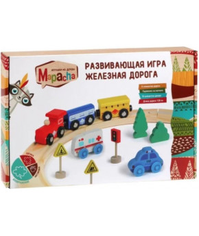 Железная дорога Mapacha дерево/магнит со знаками (набор)