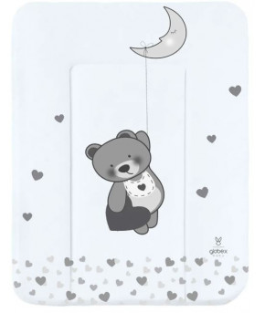 Матрац для пеленания мягкий Globex Люкс Мишка на месяце белый 52*72см